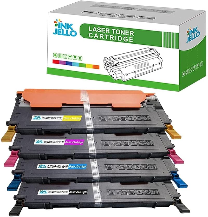 InkJello 4PK Toner for Samsung CLP-320 CLX-3180 CLT-4072S Black Cyan Magenta