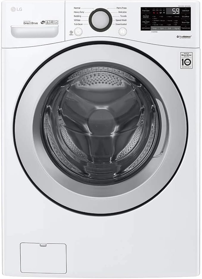 LG WM3500CW 4.5 Cu. Ft. White Front Load Washer Amazon.ca Electronics