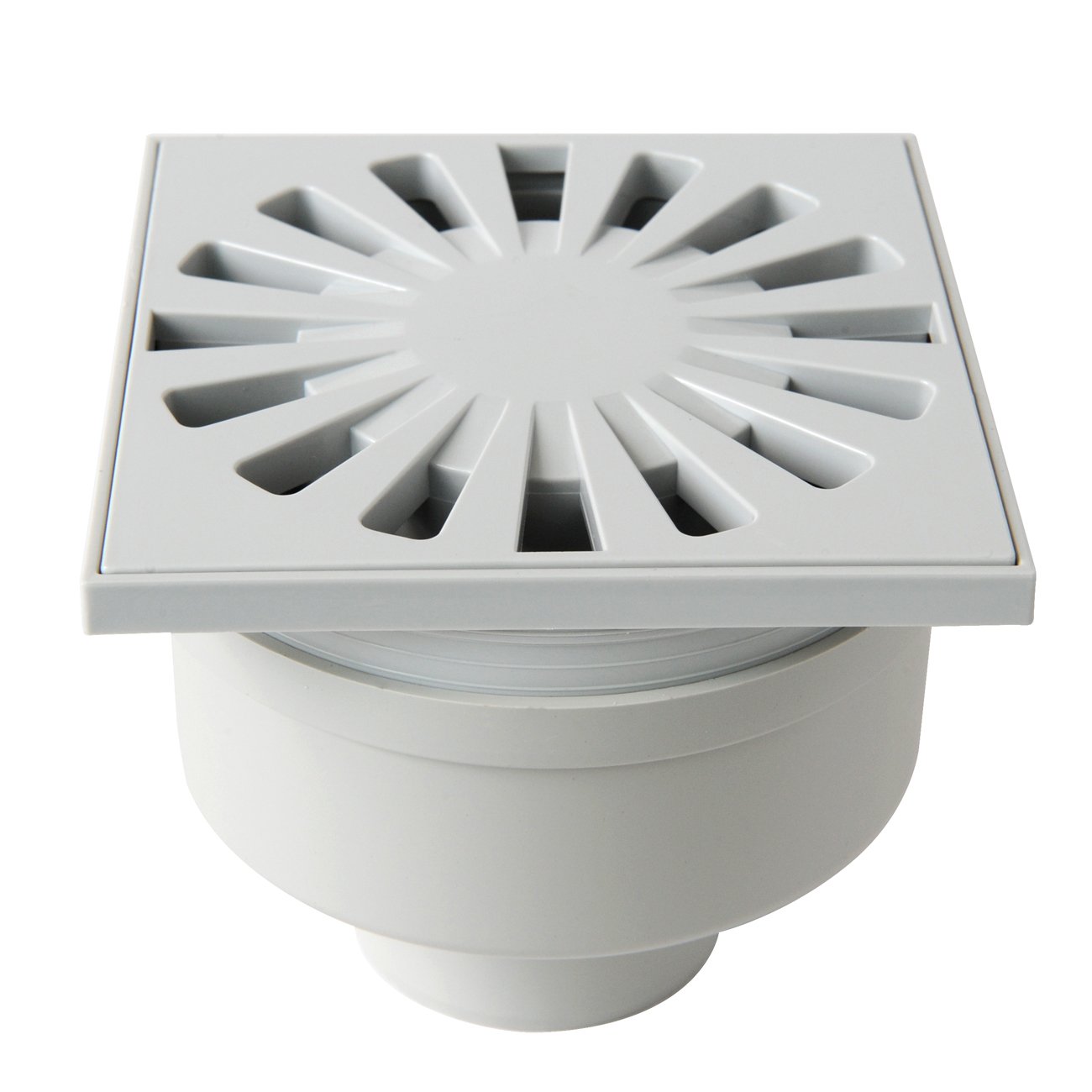 First Plast CHABSV1050G ABS Siphon Closure, Grey, 100 x 100 mm