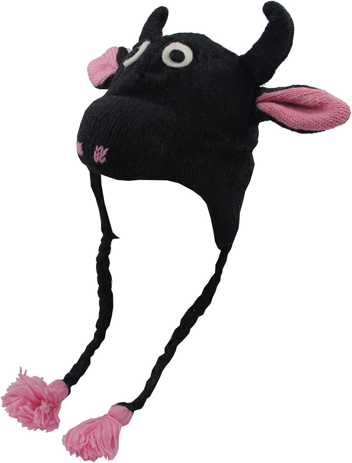 Amazon Com Kayjaystyles Nepal Hand Knit Ear Flaps Beanie Ski 100