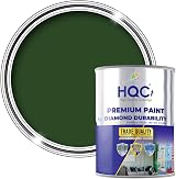 HQC Weather Shield Racing Green Masonry Paint 1L Weatherproof Scrub Resistant