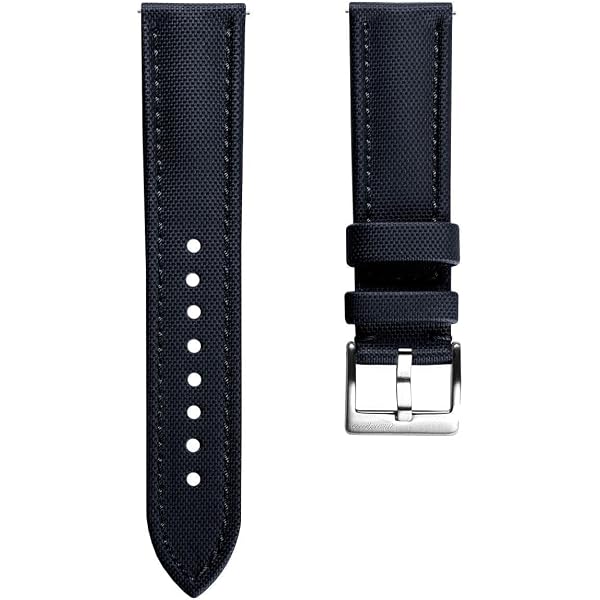 Ewatchparts 22mm Leather Watch Band For TAG Heuer Monaco Calibre 12 CAW2111 – Black Calf Leather, Deployment Clasp