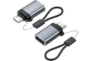 SXRYHHTD USB C to USB Adapter, USB 3.2 Female to USB C Male OTG Adapter, 10Gbps 60W Fast Charging for MacBook, iPad, iPhone, 