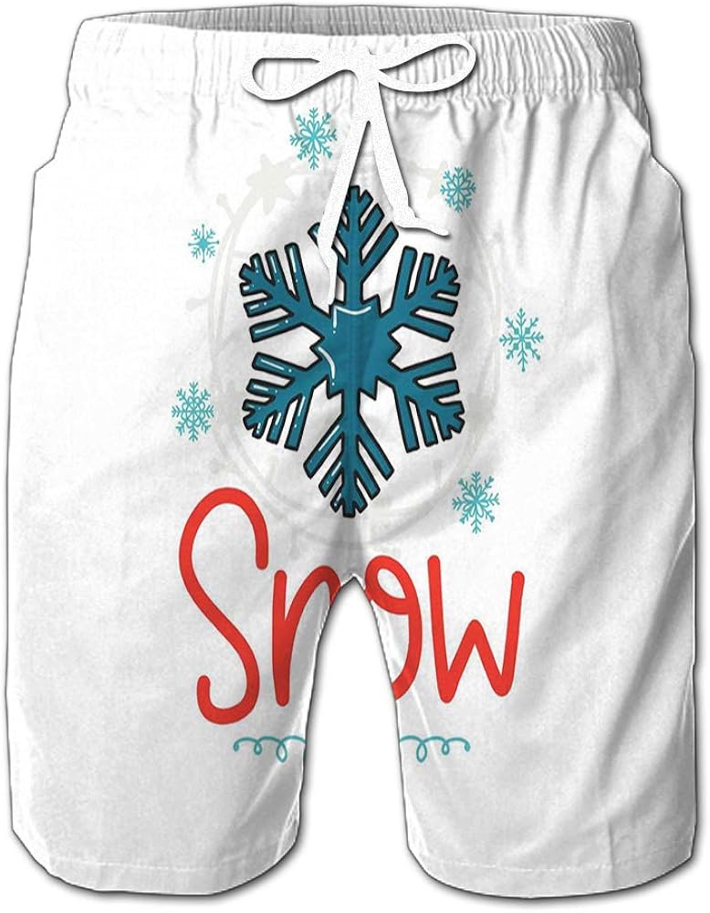 Summer Shorts Pants Christmas Snowflake Decor Elements