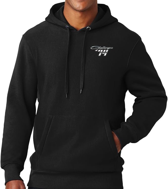 Amazon.com: Mens 74 Dodge Challenger Logo (Pocket Print) Heavyweight Hoodie: Clothing