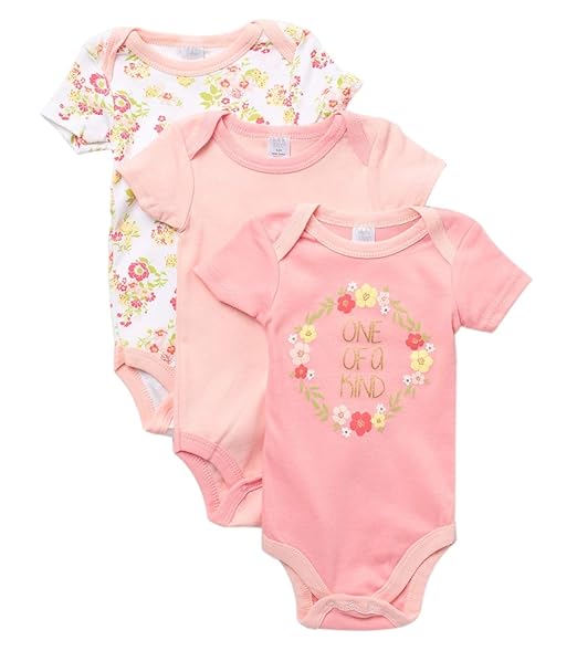 Buy MODERN BABY 3Pack Unisex Bodysuits for Newborn & Infant 100