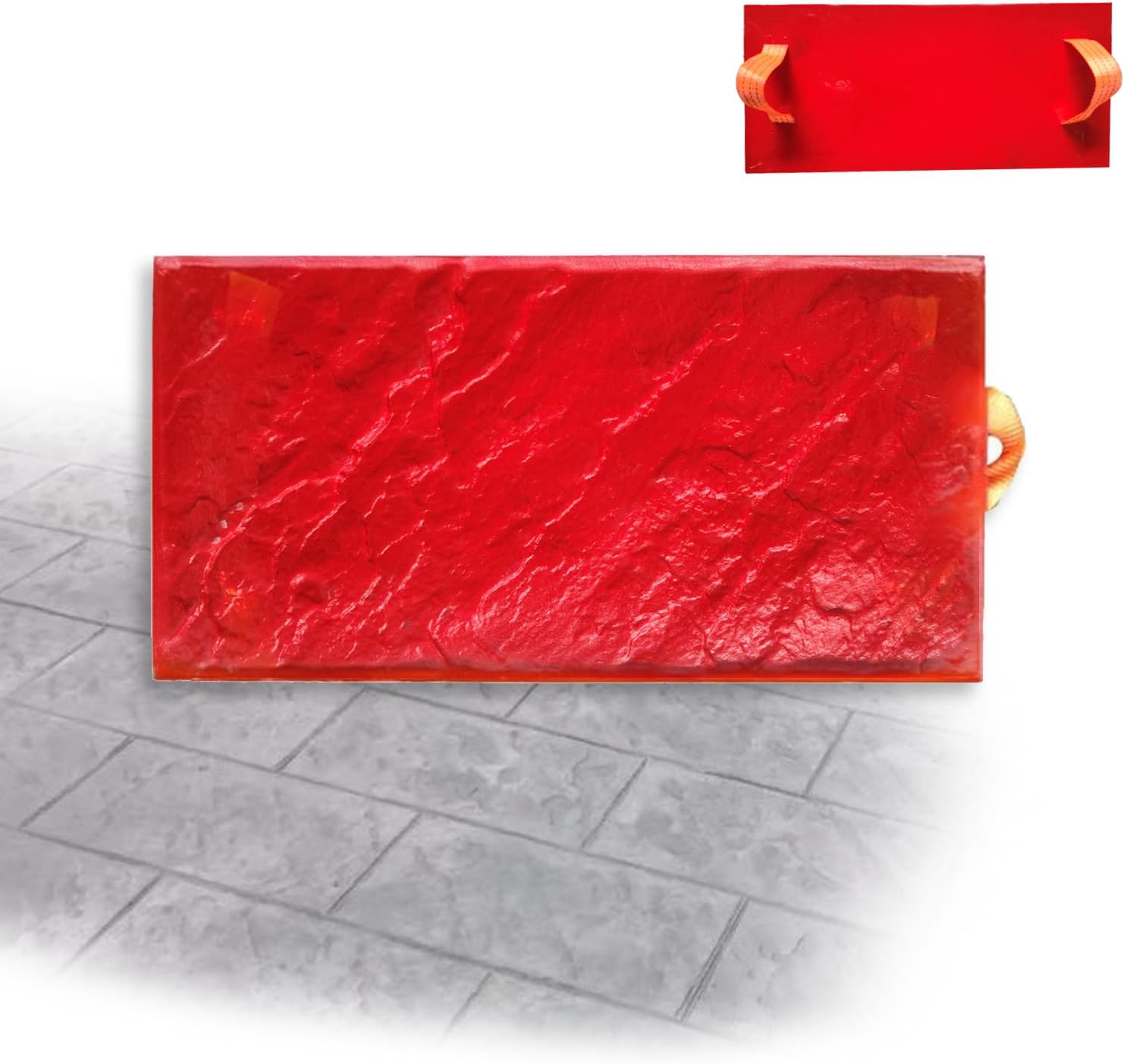 Hardscaping Materials - Rectangular Stone Tile Texture Concrete Texture Mat Same Slate floor Concrete Seamless Stamp Mat Polyurethane Stamps Concrete Texture Skin Provides Natural-looking Textures On Walls Or Concrete Ground