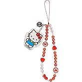 iFace Hello Kitty and Friends Beaded Wristlet Universal Phone Charm Strap - Cute Wrist Chain Lanyard Aesthetic Decor Strap for Cell Phone Camera Keys AirPods Keychains