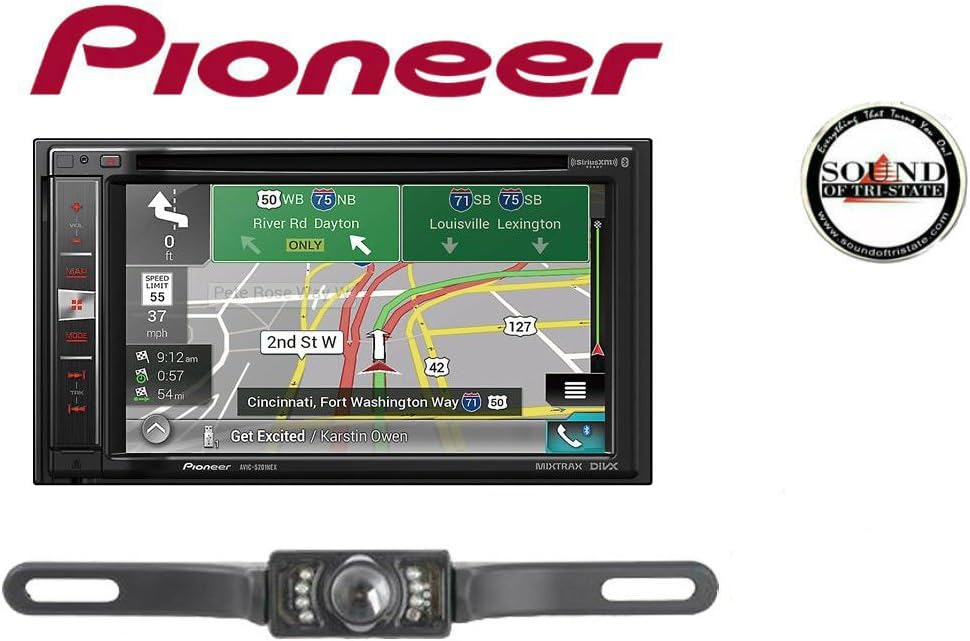 Pioneer AVIC-5201NEX 6.2" Navigation DVD License Plate Back Up Camera SV51301IR with a Free SOTS Air Freshener
