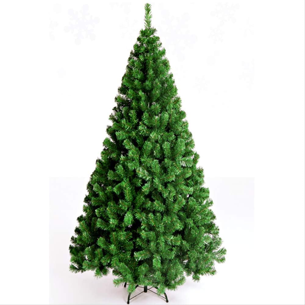 GVBUI Christmas tree Environmental Protection Pvc Leaves Christmas Tree 2.1M Green