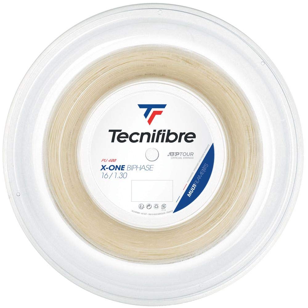 Tecnifibre X-One Biphase Tennis String 1.30mm Natural - 200m Reel