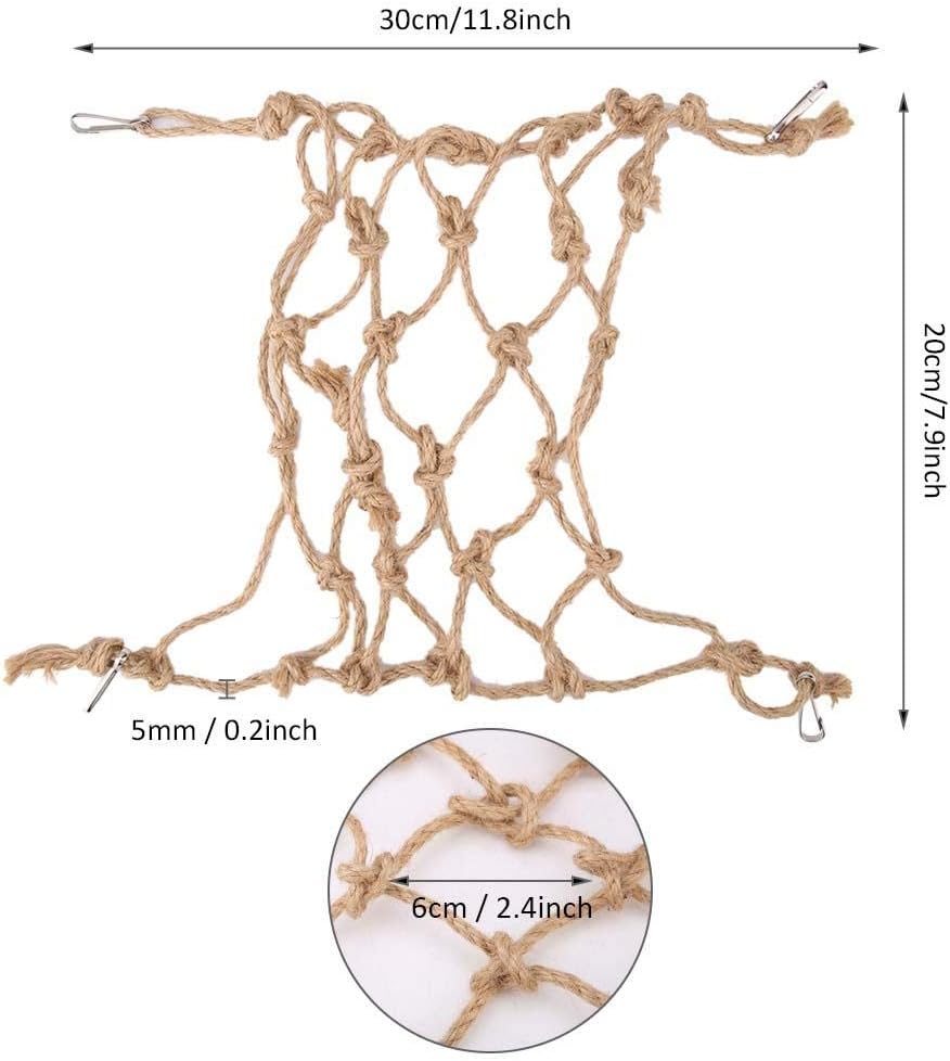 Toy for Budgie Bird Climbing Playground Climbing Rope Frame Bird Playground Suspension Bridge Bird Cage Accessories Rocking Toy for Parrot Budgie Cockatiel Conure Lovebird(S) - Image 4