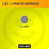 Supply Guy 5x Grey CLI-521 Ink Cartridges Chip Level Indicator Canon Pixma view 3