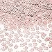 EMAAN 50th Wedding Anniversary and 50th Birthday Party Table Confetti Decorations, 50 Number Metallic Foil Confetti for 50th Anniversary Theme Party（Rose Gold）