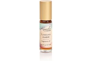 Kuumba Made Tunisian Amber Fragrance Oil, Long-Lasting Small-Batch Perfume Roller, Vegan, Alcohol-Free, .125 Fl Oz