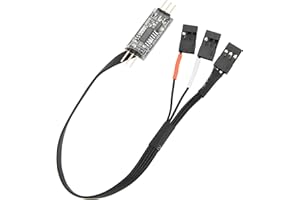 MEUS Racing 4WS Four-Wheel Steering Control Line Upgrades with Control Board and Servo Control Lines, Suitable for 4WS RC Cra