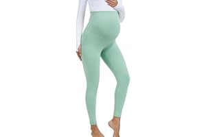 VIMPEP 25” Maternity Leggings Stretchy Over The Belly Pregnancy Workout Active Wear High Waisted Seamless Soft Yoga Pants 311