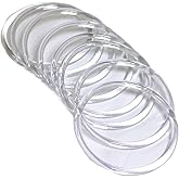 Model Worker 8PCS Round Handles Replacement for Handmade Bag Handbags Purse Handles, 5-5/8 Inch (Transparent)
