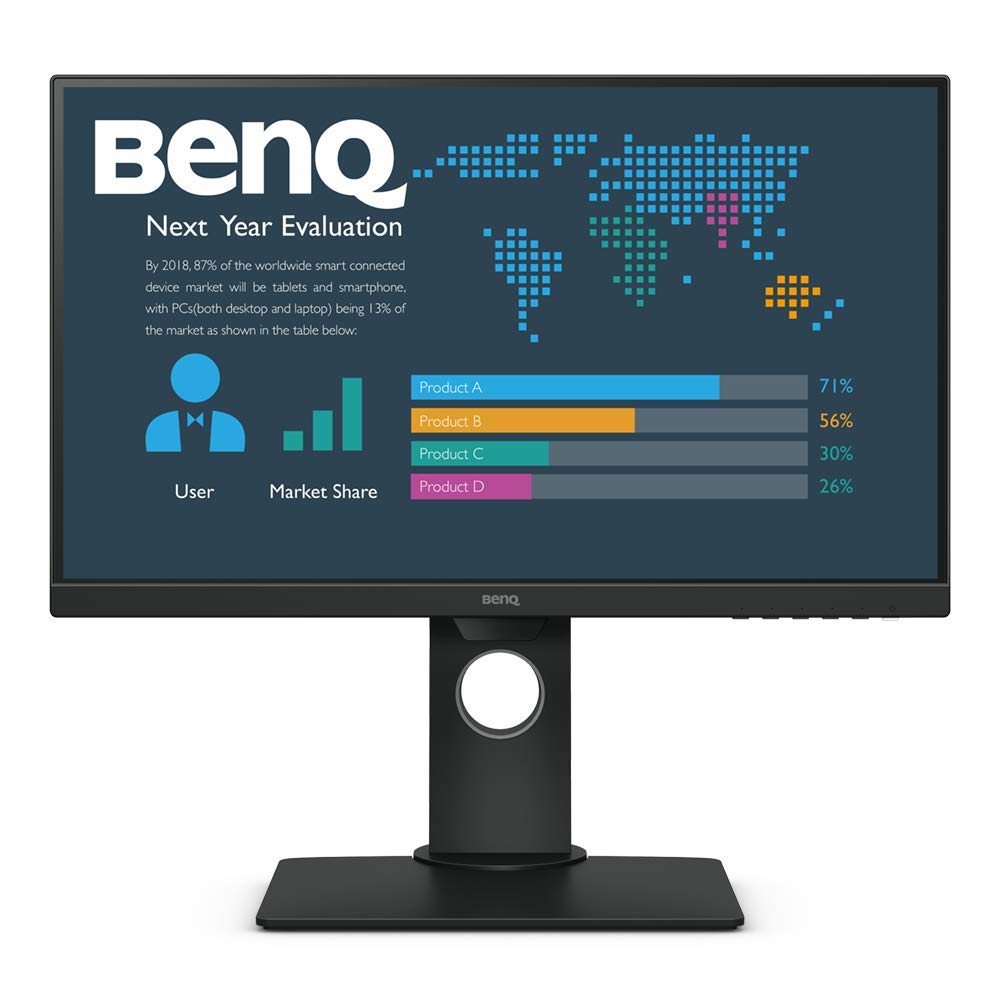 BENQ BL2480T 23.8" Widescreen IPS LED Black Multimedia Monitor (1920x1080/5ms/VGA/DisplayPort/HDMI)