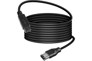 HATMINI Firewire Cable 6FT IEEE 1394 Firewire 9 Pin Male to 6 Pin Male Adapter Cable Firewire Data Transfer Converter Cable f