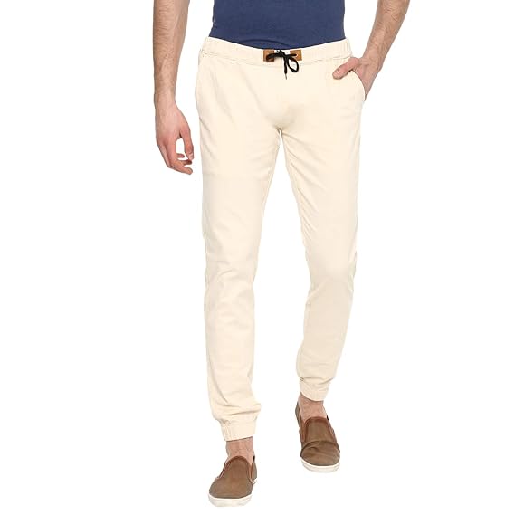 cream slim fit chinos