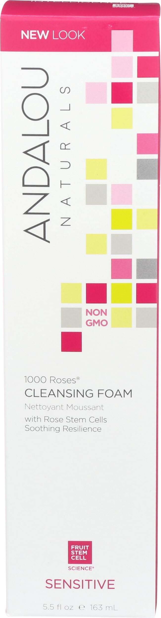 Andalou Naturals 1000 Roses Cleansing Foam, 5.5 Ounce