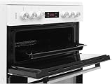 Beko KDC653W 60cm Double Oven 4 Burners Ceramic Cooker White with Programmable view 3