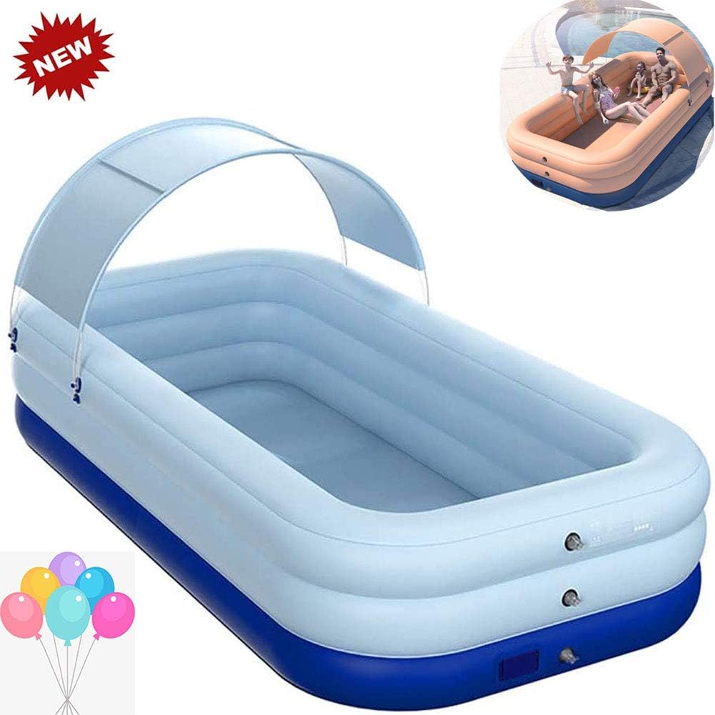 inflatable pool with shade