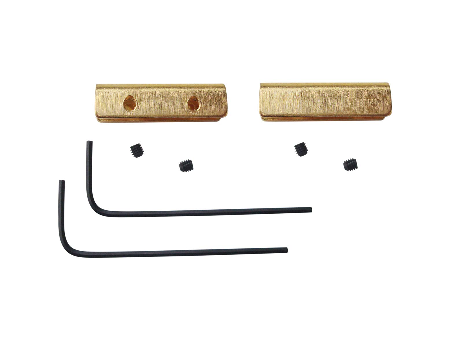 MYIW Thumb bar knives thumb stud,pack of 2 sets - 1" (brass)