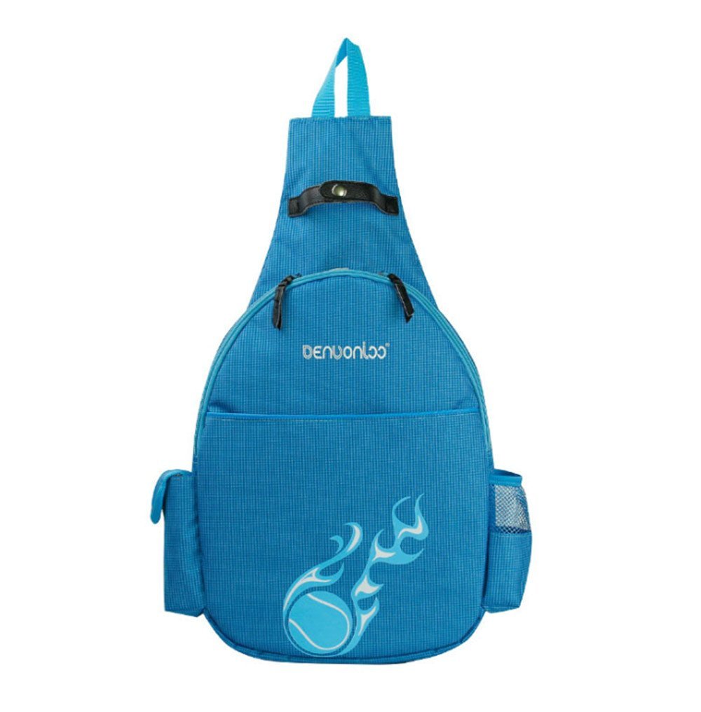 Klau Nylon Tennis Badminton Racquet Backpack Tennis Racket Shoulder bag Outdoor Sports Bag Blue for Tennis Beginners