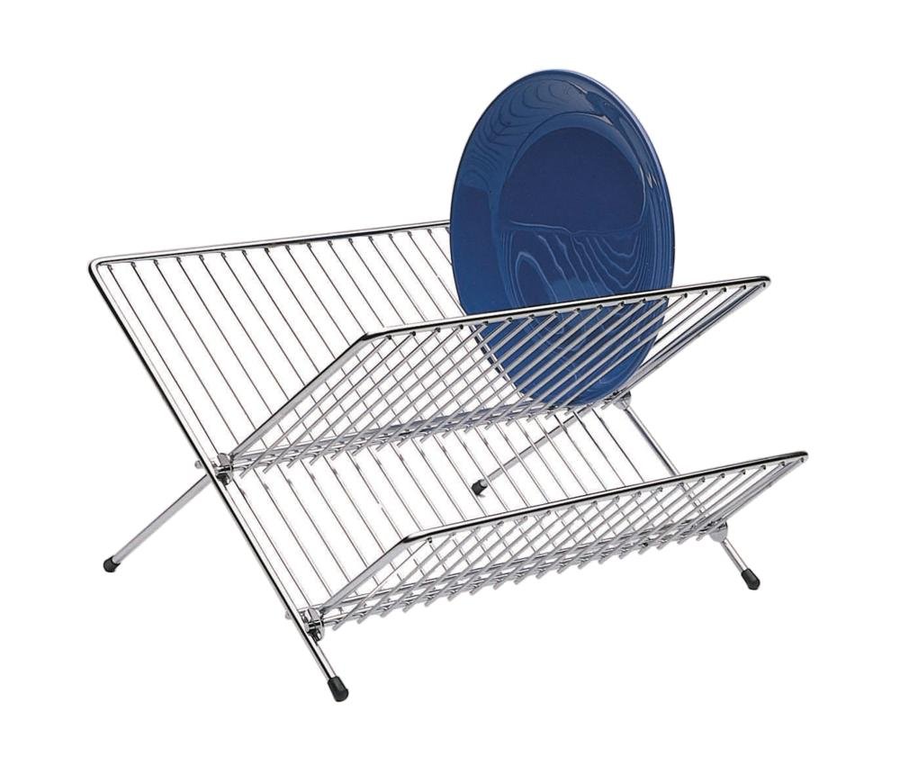 KitchenCraft Small Collapsible 2-Tier Dish Drainer Rack, 36 x 26.5 x 24.5 cm (14" x 1.5" x 9.5")