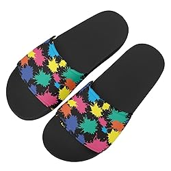 Howilath Colourful Graffiti Print Women's Slide