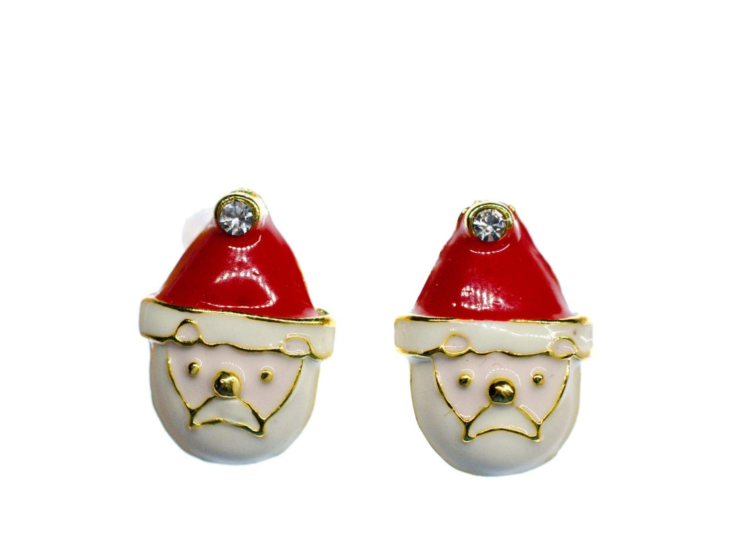 Santa Claus Earrings Ear Studs Earstuds Miniblings Winter Father Christmas