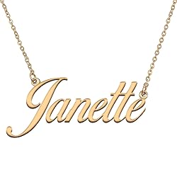 HUAN XUN Customized Custom Simple Any Name Necklace