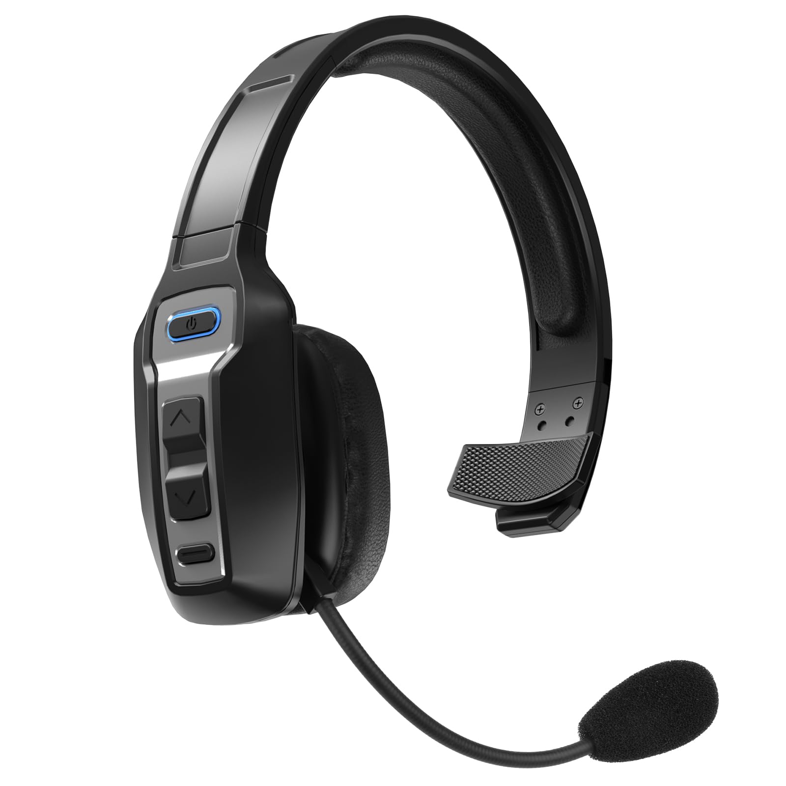 Photo 1 of Bluetooth Headset for Truck Drivers, Single Ear Wireless Headphones with Mic Noise Cancelling, Mute Button, Hands-Free, 60H Playtime for Call Center, Office, Cell Phone