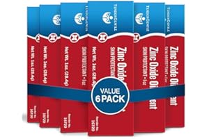 TENDERGENTLE Zinc Oxide Ointment for Adults and Babies - Pack of 6, 1 oz Diaper Rash Ointment - Skin Protectant for Diaper Rashes, Cuts, and Burns