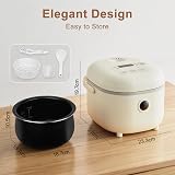Bear 6-Cup Multifunction Rice Cooker with Steamer Yellow 1-4 People view 7
