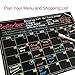 Magnetic Calendar for Refrigerator, Dry Erase Chalkboard Magnets, Erasable Black Board Monthly Planner Chart for Kids, Fridge, Kitchen & Office. Best Stick On Dorm Accessories Gifts