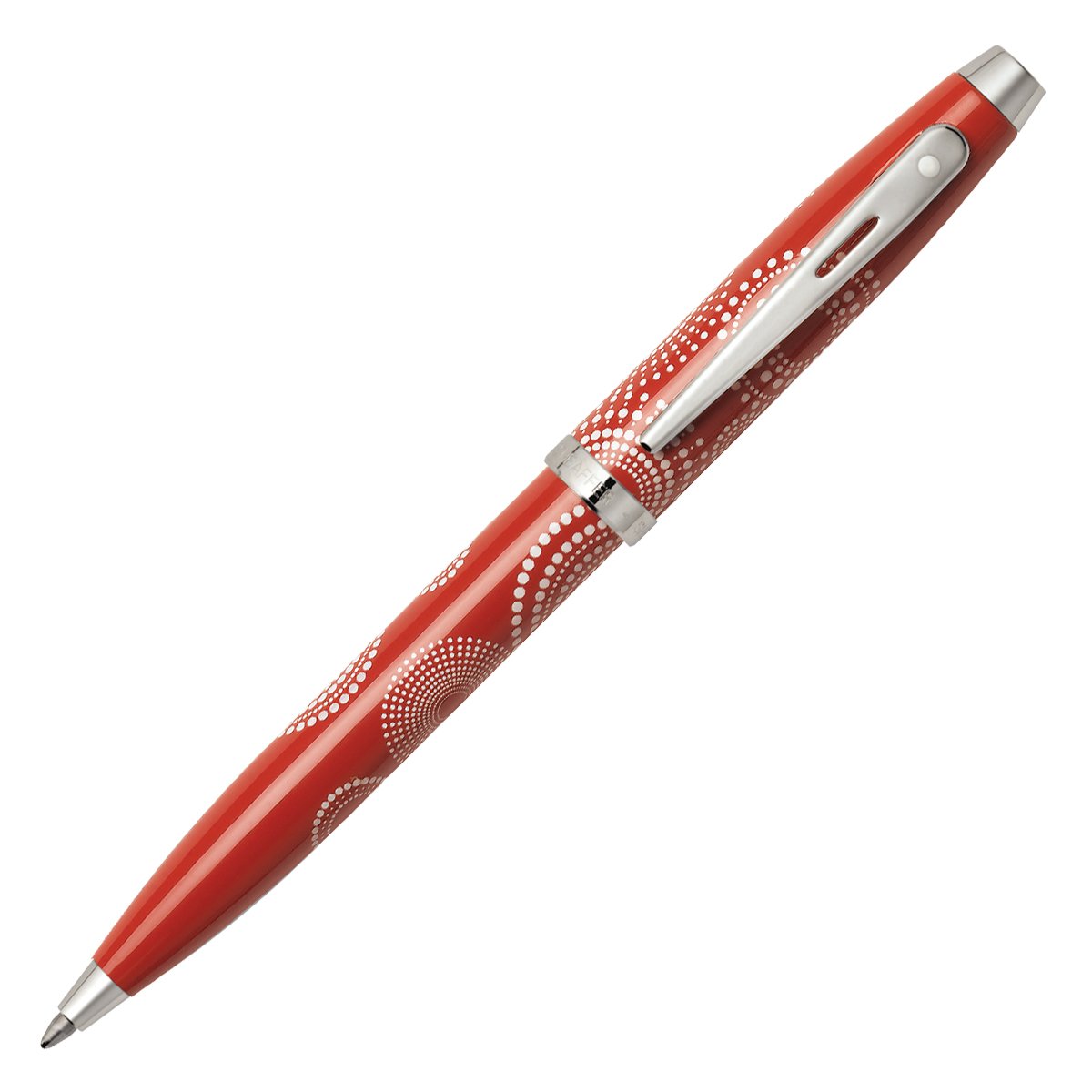 Sheaffer 100 Patterned Design Ballpoint Pen - Glossy Red