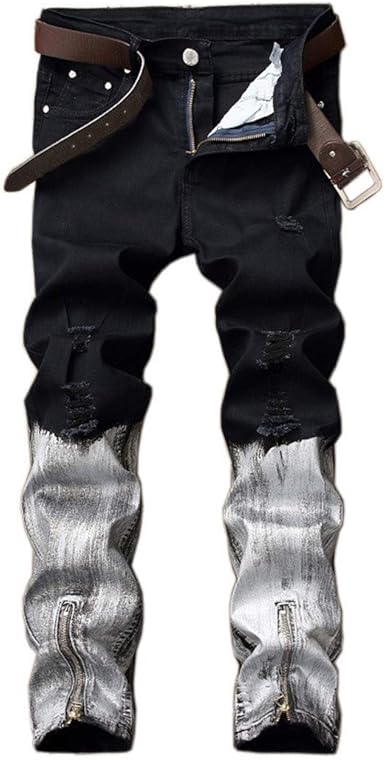 black jeans with gold zippers