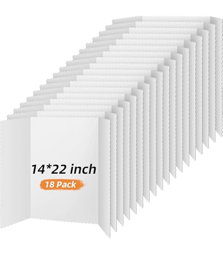 ☆ 1/64 Creative Display Board LR　　　【限定3】 Henoyso 12 Pcs 14 x 22 Inch White Tri Fold Poster Board Bulk for