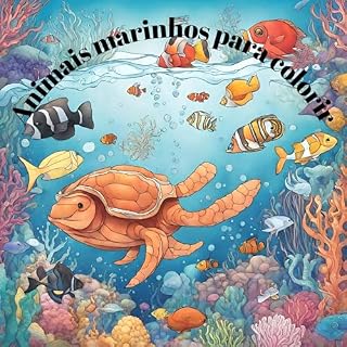 Livro Animais marinhos para colorir