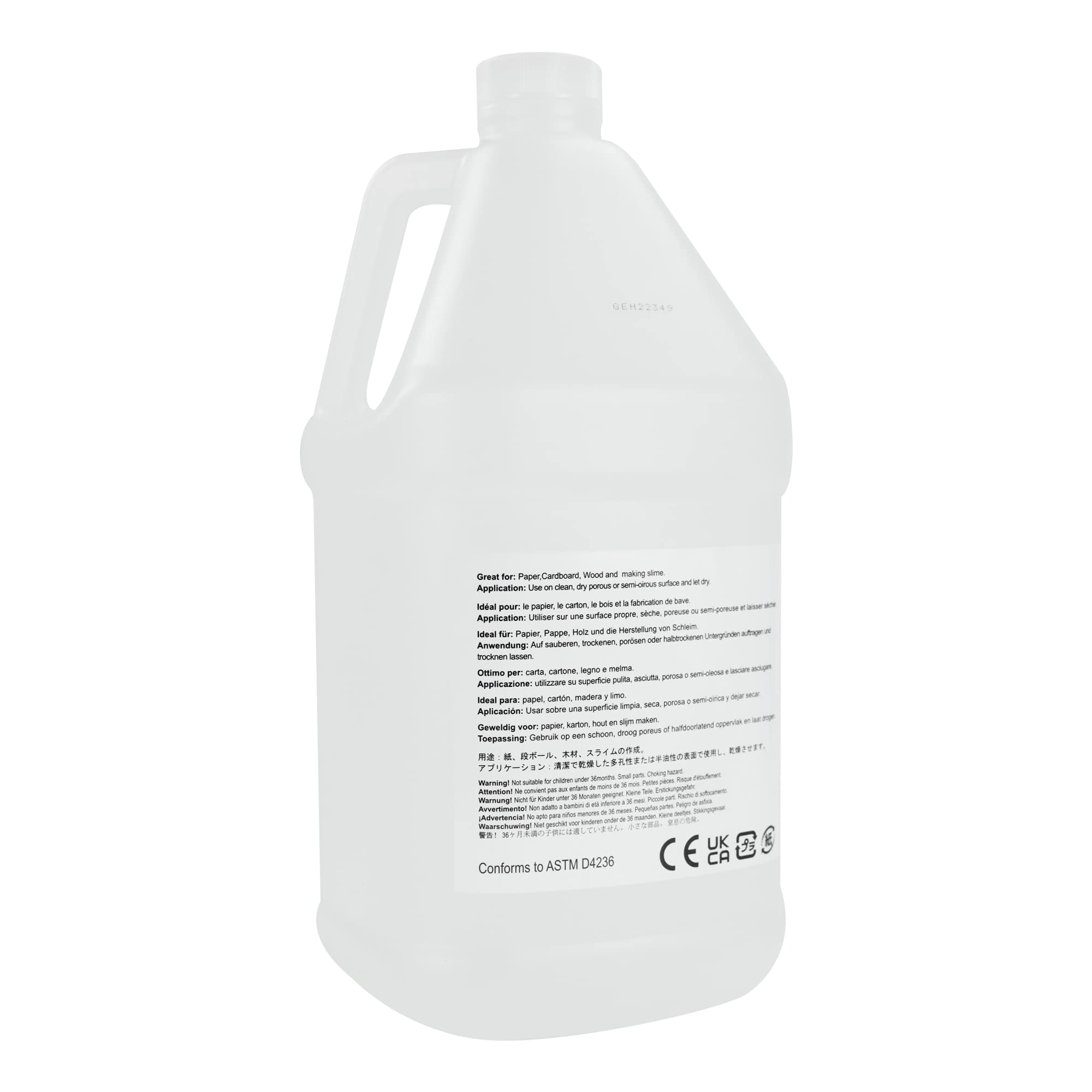 Amazon Basics All Purpose Washable School Clear Liquid Glue - Great for Making Slime, 128 fl oz