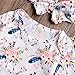 Baby Girls Jumpsuit Hoodie Romper Outfit Long Sleeve Creepers Bodysuit Clothes Easter gift (White, 6-12 Months)
