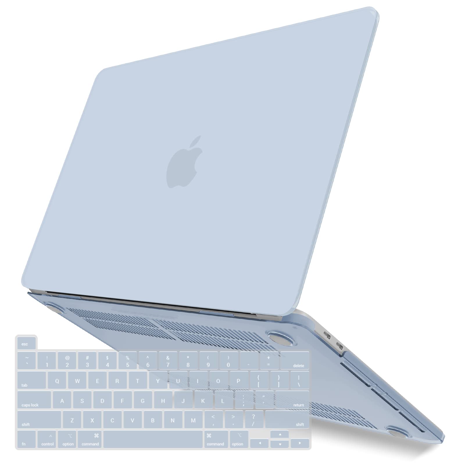 Photo 1 of IBENZER Compatible with 2025 2024 M2 MacBook Pro 13 Inch Case 2025-2016 M1 A2338 A2289 A2251 A2159 A1989 A1706 A1708, Hard Shell Case & Keyboard Cover for Mac Pro 13, Sierra Blue,T13SIBL+1