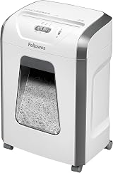 Fellowes FS-12C Cross-Cut Shredder 12 Sheets 19L Pull-Out Bin 20 Min UK