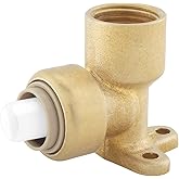 Jones Stephens C77435LF 3/4" FPT PlumBite Push On Drop Ear 90 Elbow, Bag of 1