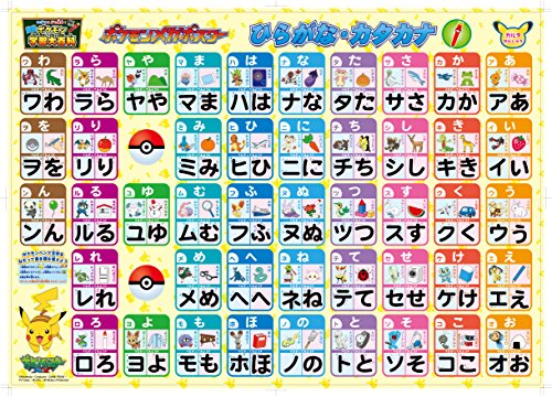 Pokemon Learning Encyclopedia Pokemon Mega Poster Hiragana And Katakana Buy Online In Congo At Desertcart