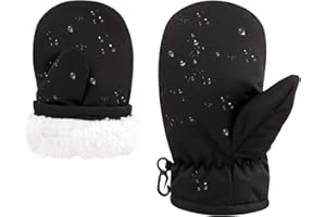 POXIMI Winter Toddler Snow Gloves Baby Boys Waterproof Gloves for Girls Warm Mittens Fleece Ski Mittens for Outdoor Sports