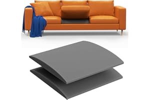 MYLIFESION Couch Cushion Support to Fix Sagging Sofas - 20''x20'' Under Cushion Supports for Saggy Seat High Density Curved 35D Foam, Grey 2 Pack